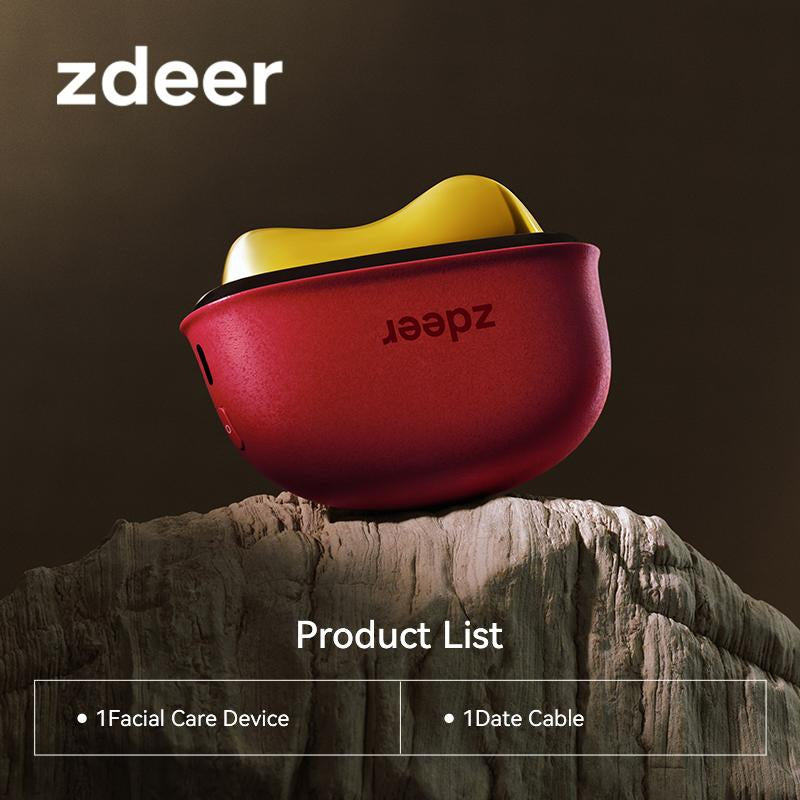 Zdeer LED Red Light Therapy Face & Neck Massager – Heated Gua Sha Facial Sculpting Device with Vibration for Firming & Lifting, Perfect Christmas & Valentine’S Day Gift for Her