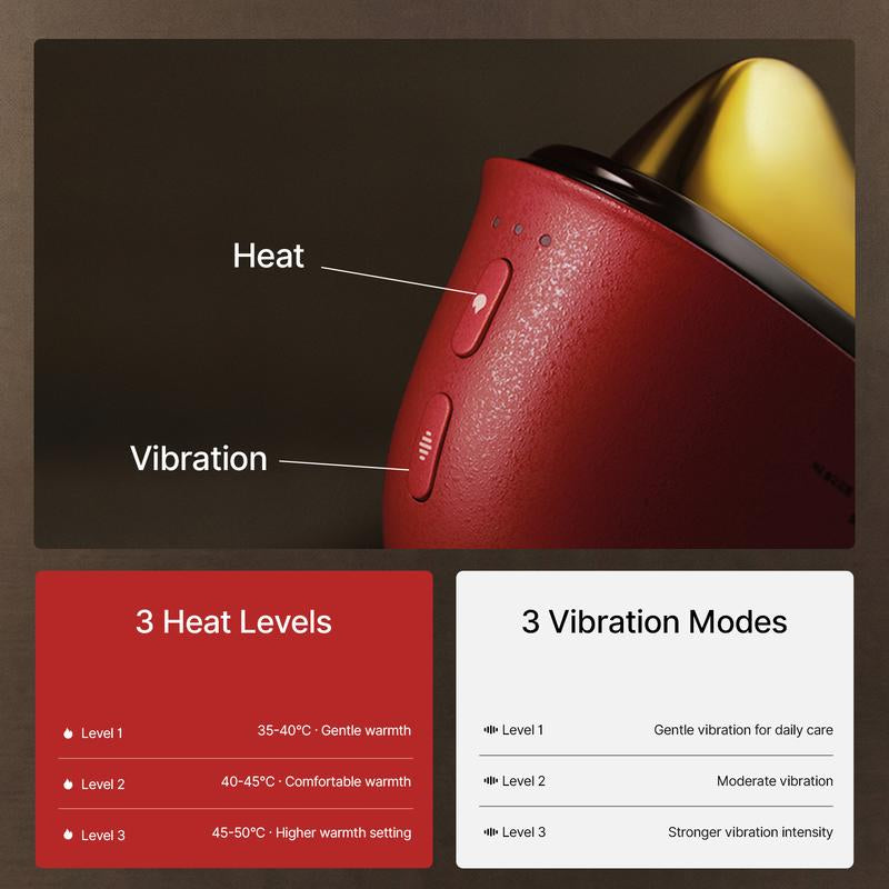 Zdeer LED Red Light Therapy Face & Neck Massager – Heated Gua Sha Facial Sculpting Device with Vibration for Firming & Lifting, Perfect Christmas & Valentine’S Day Gift for Her